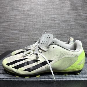Adidas X Crazyfast.4 Fxg HQ4535 White/green Soccer Cleats - Men’s Size 10